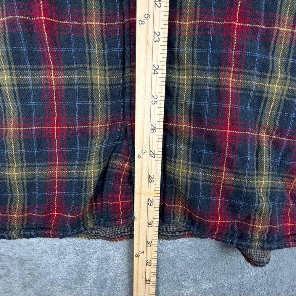 Carbon2Cobalt Shirt Men Large Green Red Plaid Flannel Gauzey Outdoor - Picture 13 of 13